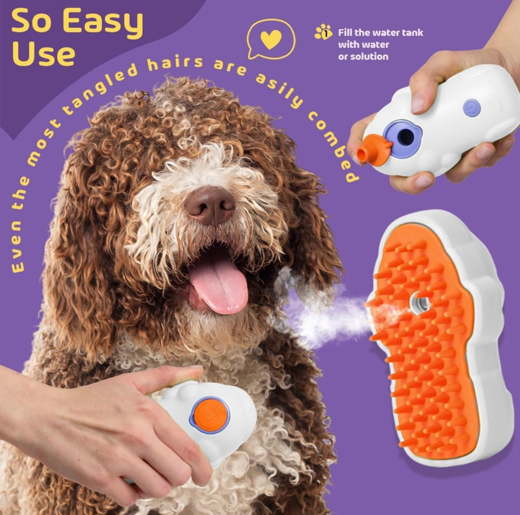 CEPILLO DE VAPOR 3 EN 1 PARA MASCOTAS